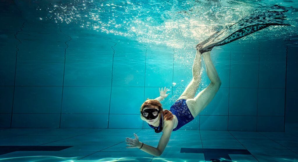 Nurkowanie Freediving w basenie Deepspot