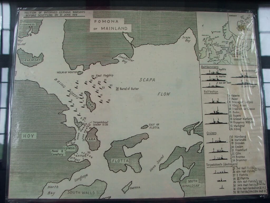Karte von Scapa Flow